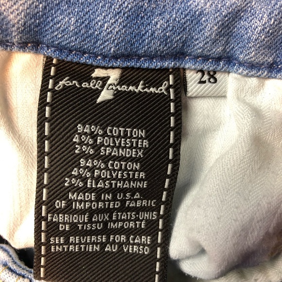 SOLD 7 For All Mankind High Waist Straight Jeans - Picture 3 of 8